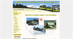 Desktop Screenshot of chaty-krkonose.info